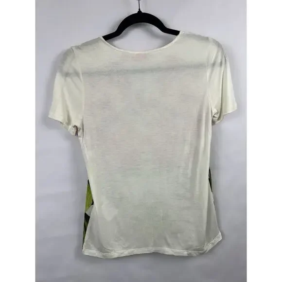 Ted Baker Renella Top, Floral Graphic, Ivory, Polyester Viscose Tee Blouse - Picture 8 of 8